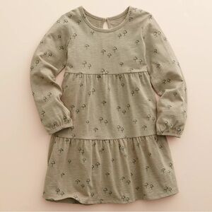 Little Co Lauren Conrad Organic Tiered Mushroom Print Dress 3T Toddler Girl